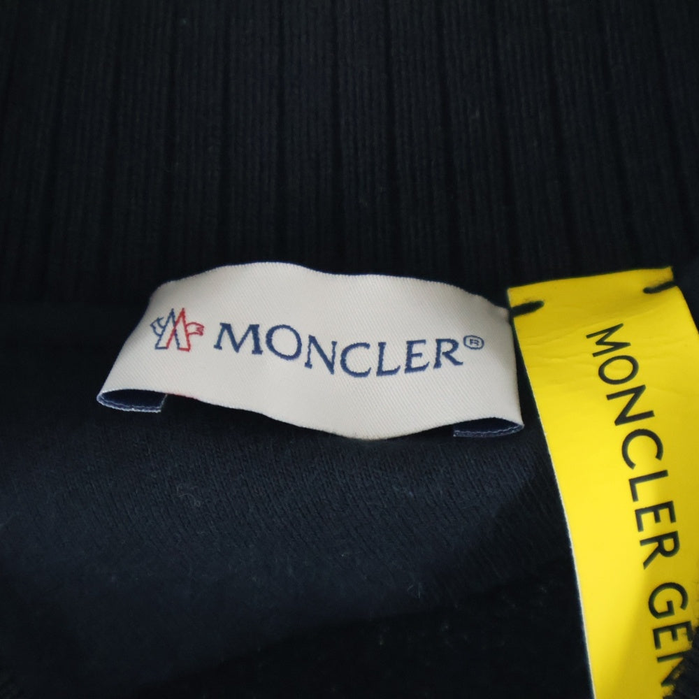 MONCLER(モンクレール) 23AW MF ワッペンロゴ バックプリント スナップボタン コットン ジャケット ブルゾン ブラック I209U8G00006 8990J