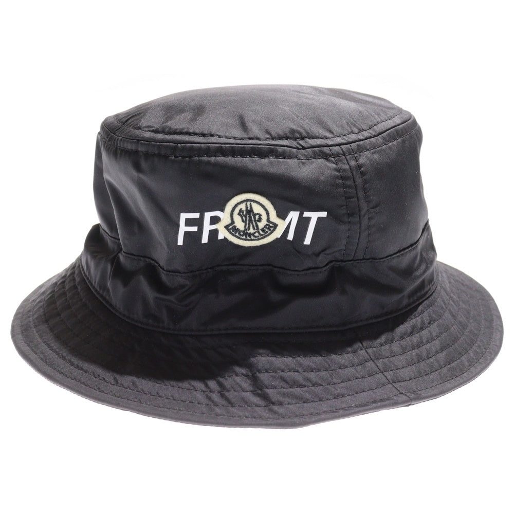 MONCLER(モンクレール) ×FRAGMENT ナイロンハット バケットハット 帽子 ブラック