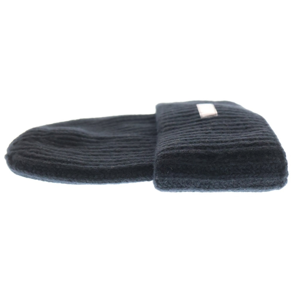 MONCLER(モンクレール) ×FRAGMENT コラボ ワッペンロゴ ウールニットキャップ 帽子 ブラック I209U3B00001 A9303