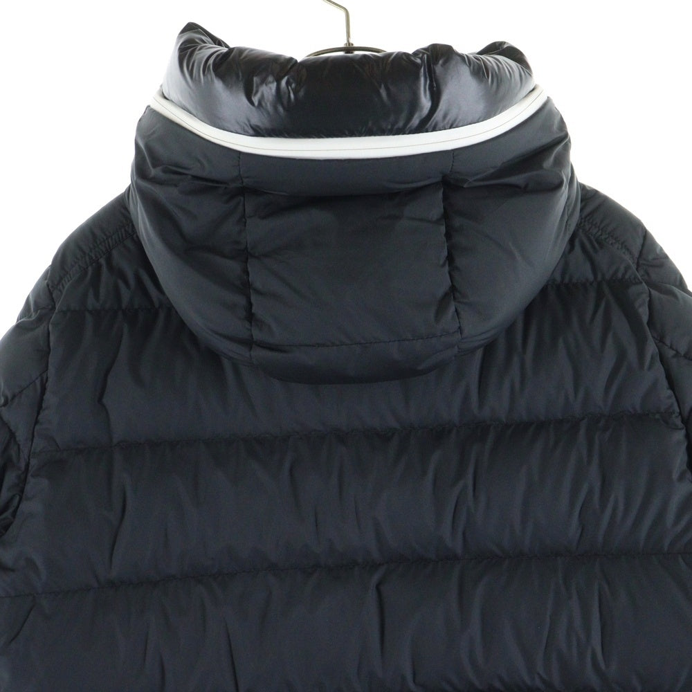 MONCLER(モンクレール) 23AW CARDERE カーデーレ ロゴプリント ワッペン フーデッド ジップアップ ダウンジャケット ブラック I20911A00182 54A81