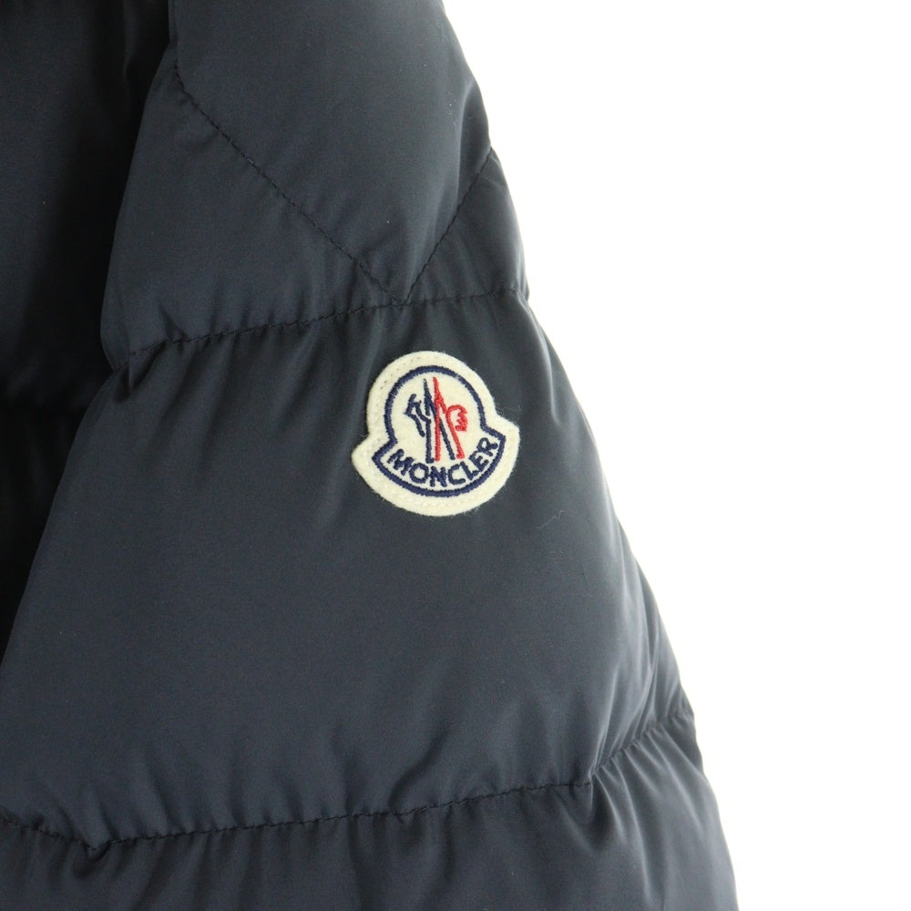 MONCLER(モンクレール) 23AW CARDERE カーデーレ ロゴプリント ワッペン フーデッド ジップアップ ダウンジャケット ブラック I20911A00182 54A81