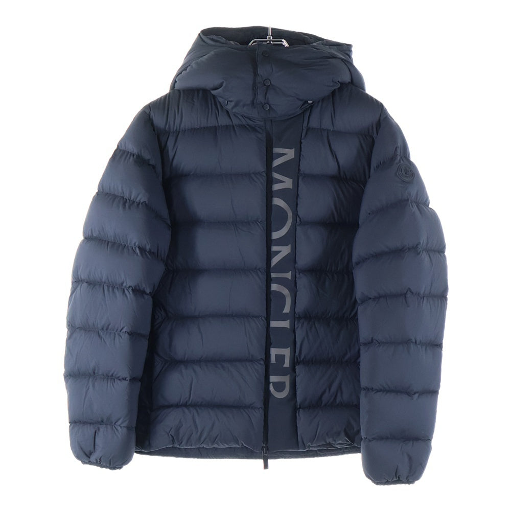 MONCLER(モンクレール) 23AW UME ウメ ロゴプリント フーデッド ジップアップ ダウンジャケット ブラック I20911A00034 596K7