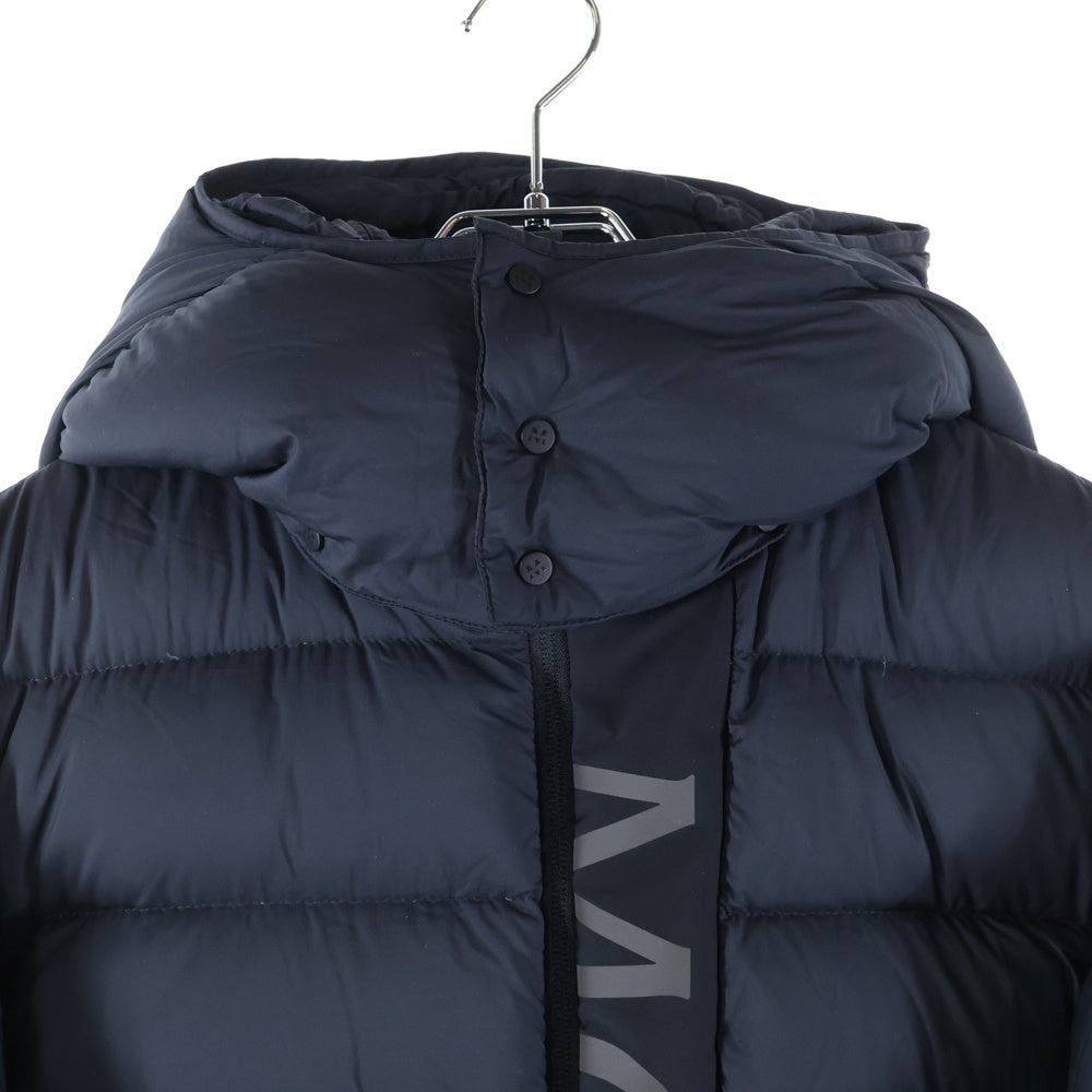 MONCLER(モンクレール) 23AW UME ウメ ロゴプリント フーデッド ジップアップ ダウンジャケット ブラック I20911A00034 596K7