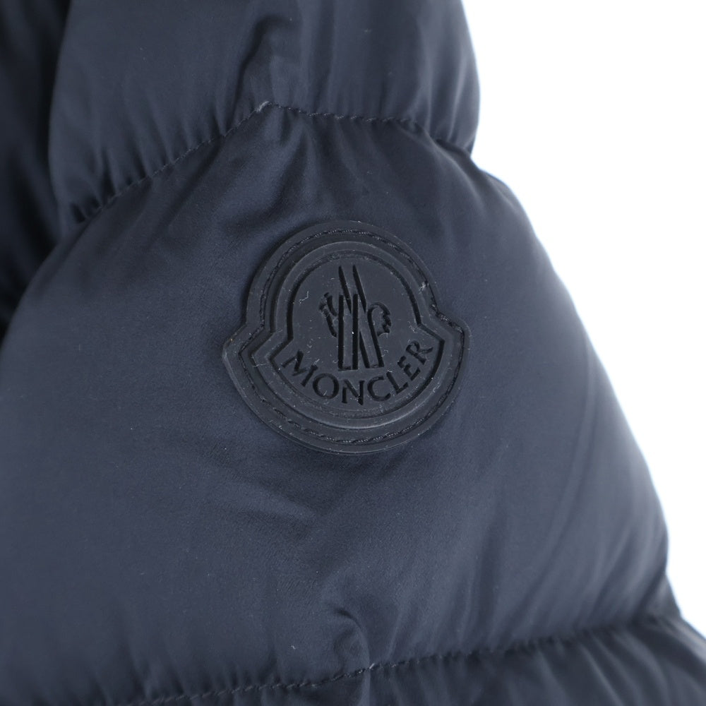 MONCLER(モンクレール) 23AW UME ウメ ロゴプリント フーデッド ジップアップ ダウンジャケット ブラック I20911A00034 596K7