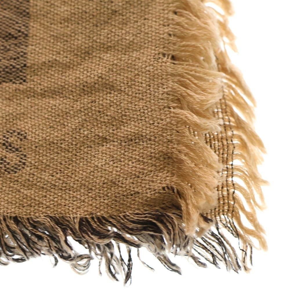 LOUIS VUITTON(ルイヴィトン) モノグラムジャイアント ショール スカーフ ブラウン カシミヤシルク MP2382