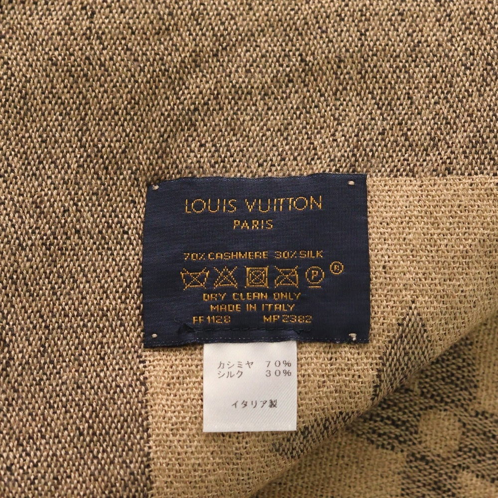 LOUIS VUITTON(ルイヴィトン) モノグラムジャイアント ショール スカーフ ブラウン カシミヤシルク MP2382