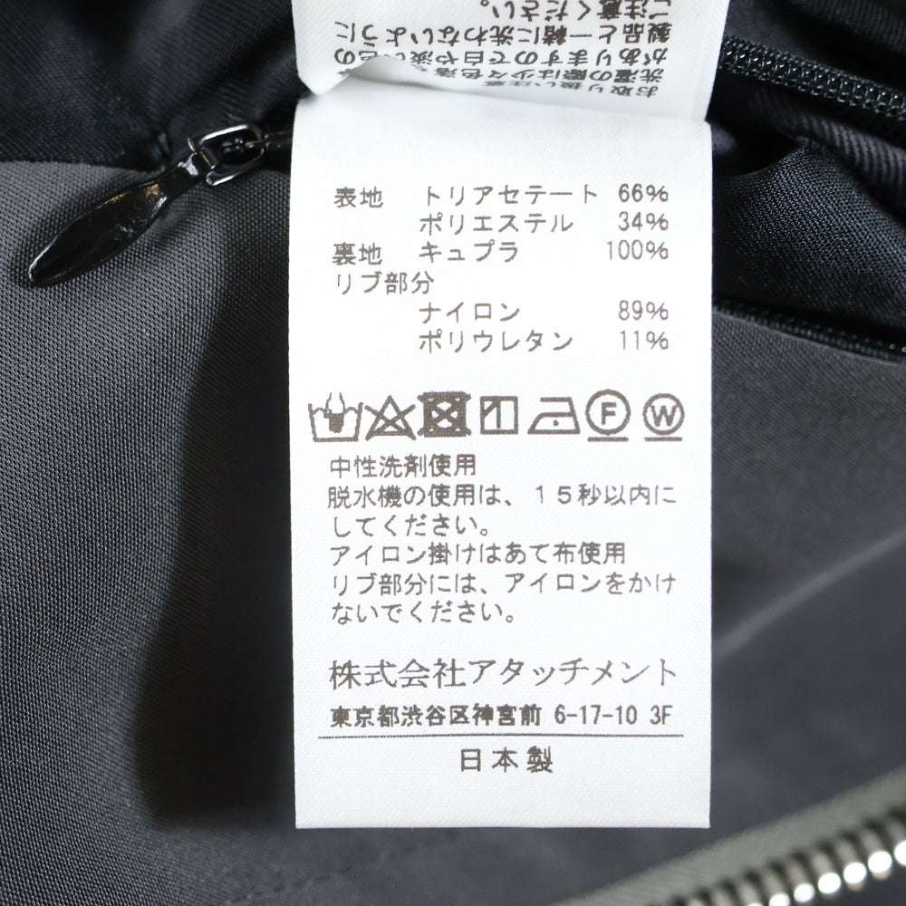 ATTACHMENT(アタッチメント) 20SS Ta/Pe ダブルフェイス MA-1 ジャケット ブルゾン グレー/ブラック AB01-246