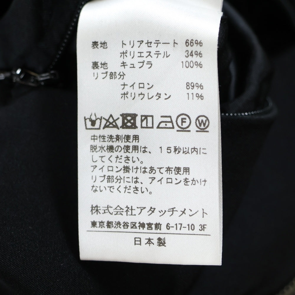 ATTACHMENT(アタッチメント) 20SS Ta/Pe ダブルフェイス MA-1 ジャケット ブルゾン ブラック AB01-246