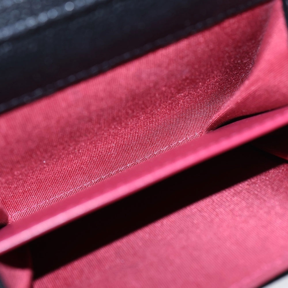 CHANEL(シャネル) マトラッセ ココマーク ミニ チェーンウォレット ブラック キャビアスキン ゴールド金具 レディース