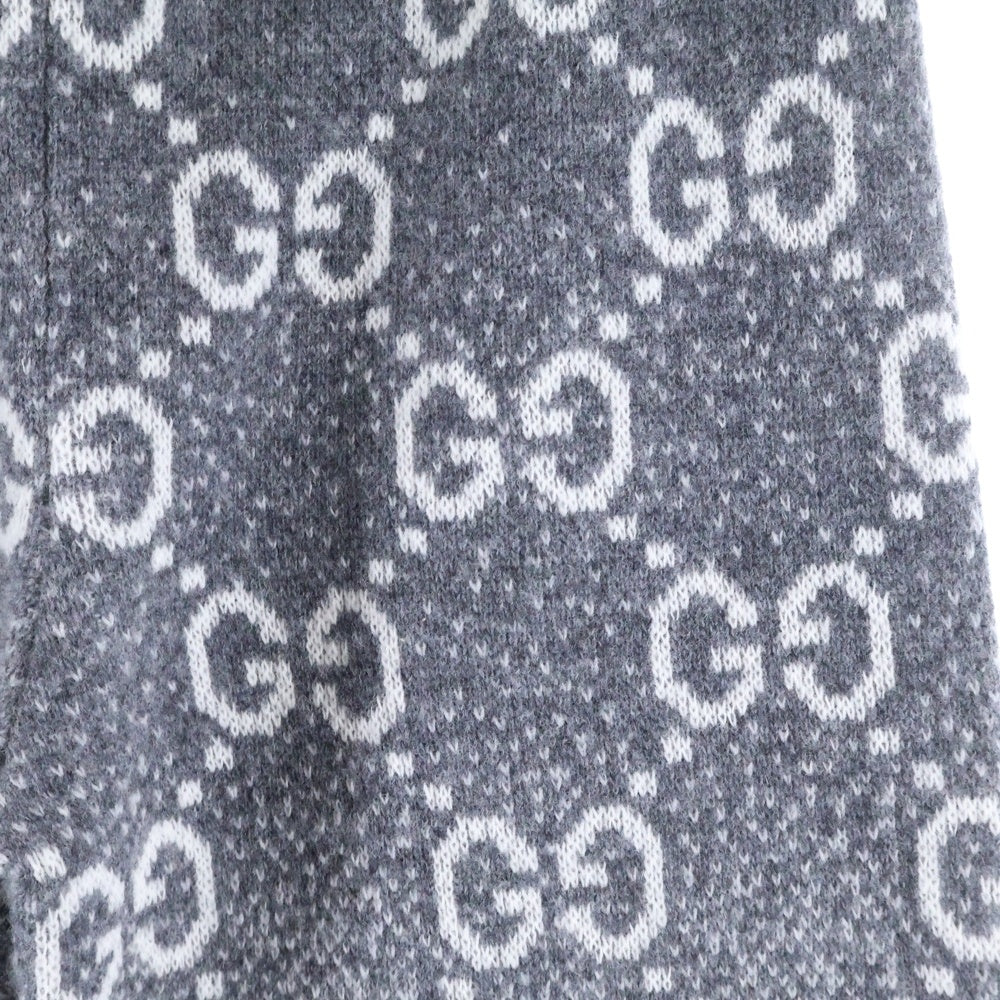 GUCCI(グッチ) グラデーションGG ウールジャカードパンツ グレー 10 800838