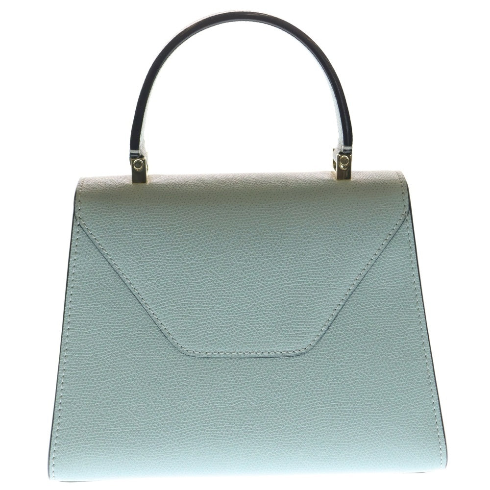 DELVAUX(デルボー) イジィデ ミニ 2WAY ハンドバッグ ショルダーバッグ レザー ライトブルー レディース