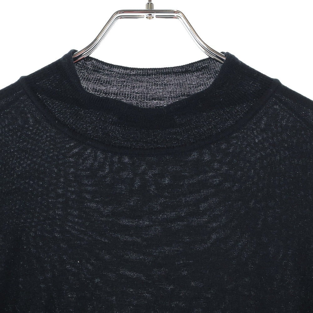 PRADA(プラダ) ハイネック長袖ウールニットセーター ブラック DNA796