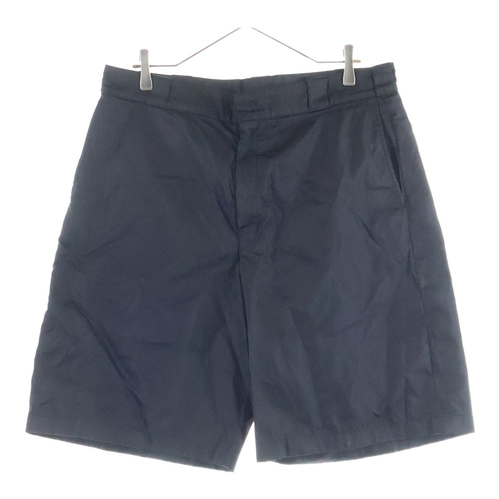 PRADA(プラダ) 22SS Re-Nylon リナイロン トライアングルロゴプレート ハーフ ショート パンツ ショーツ ブラック SPG32