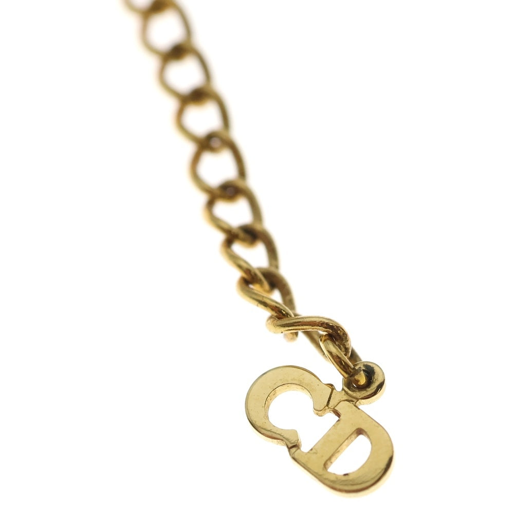 DIOR(ディオール) ロゴ ドックタグ ブレスレット ボールチェーン ゴールド GP