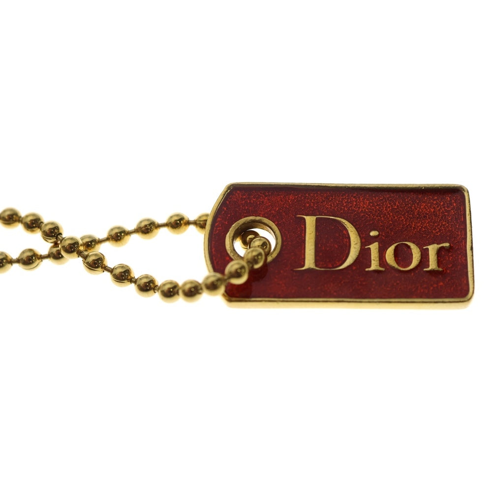DIOR(ディオール) ロゴ ドックタグ ブレスレット ボールチェーン