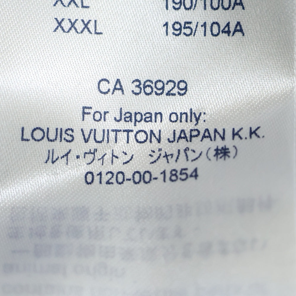 LOUIS VUITTON(ルイヴィトン) 18AW LVワンポイントロゴ刺繍 ボタンダウン 長袖シャツ ブルー RM182Q GHA HFS41W