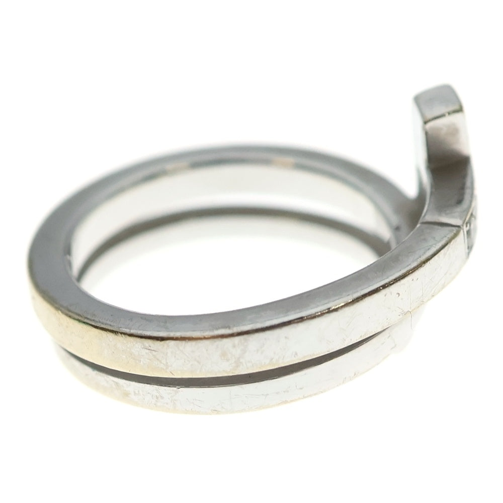 TIFFANY & Co.(ティファニー) Tスクエアラップリング ダイヤモンド ホワイトゴールド Au750WG ジュエリー レディース