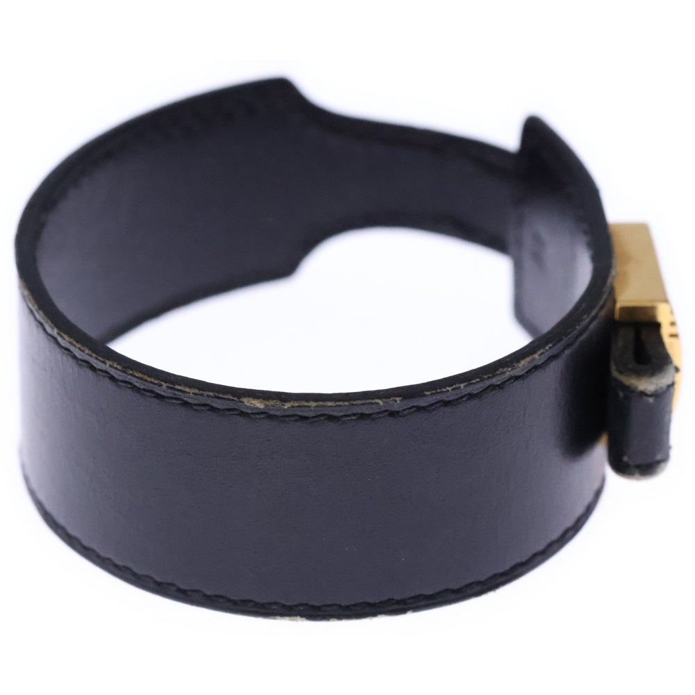 HERMES(エルメス) アルテミス ブレスレット ブラック ゴールド金具