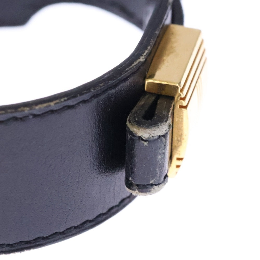HERMES(エルメス) アルテミス ブレスレット ブラック ゴールド金具