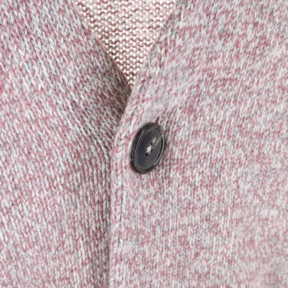 HERMES(エルメス) グラデーション ジャガード カシミヤニット 長袖カーディガン パープル/ライトブルー