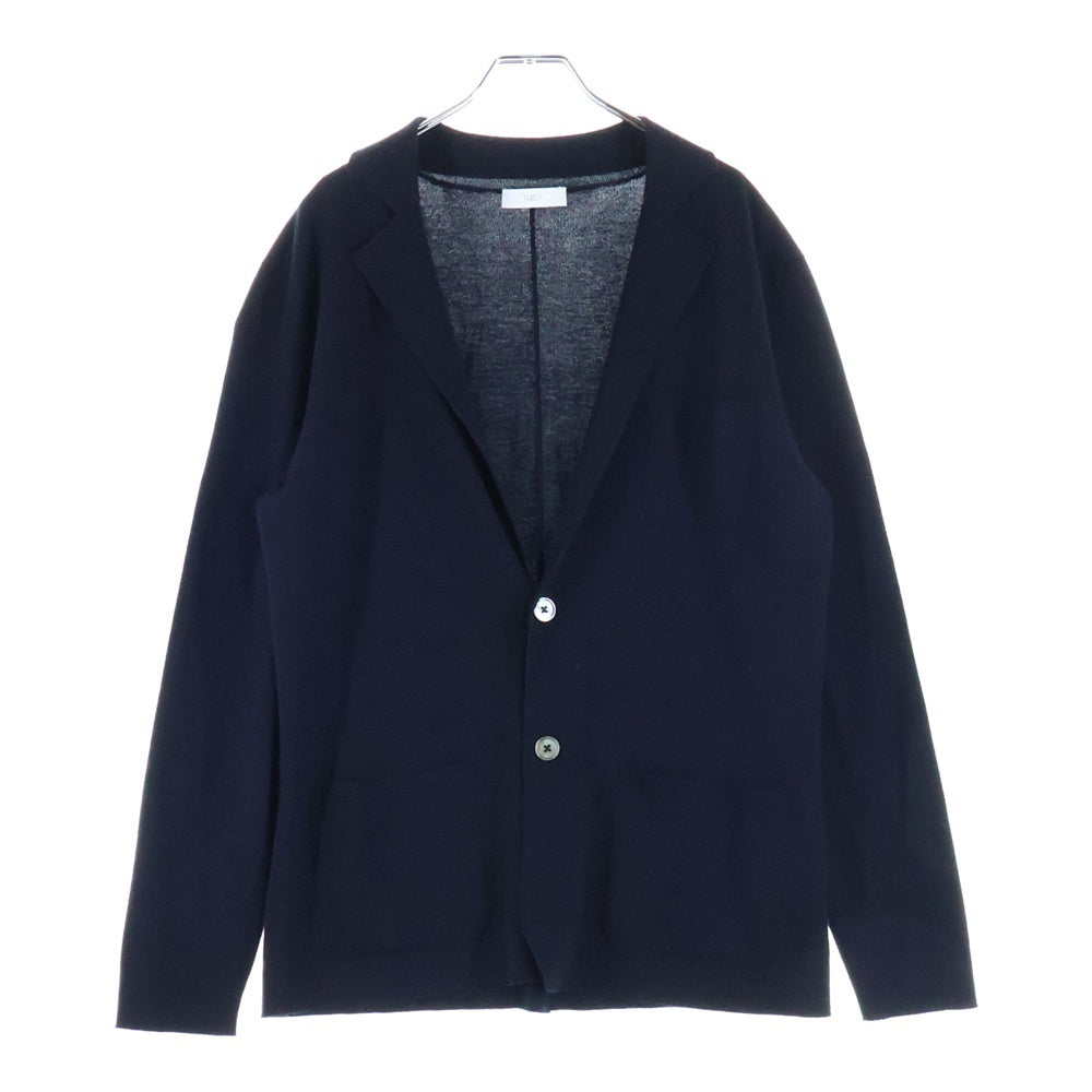 Cruciani(クルチアーニ) シルク混 カシミヤ ニット シェルボタン 2B テーラードジャケット ネイビー CU19.020