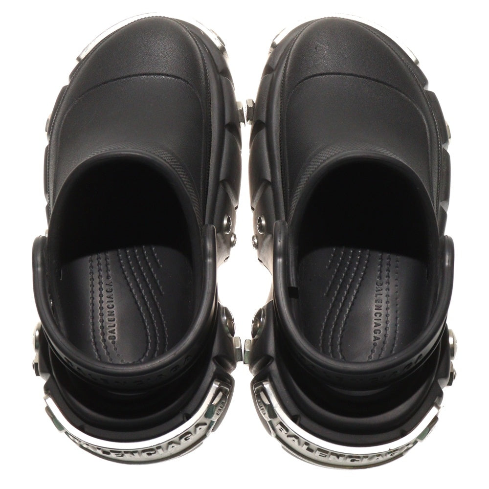 BALENCIAGA(バレンシアガ) 22SS ×crocs HARDCROCS クロックス ハードクロックス 厚底サンダル シューズ ブラック レディース