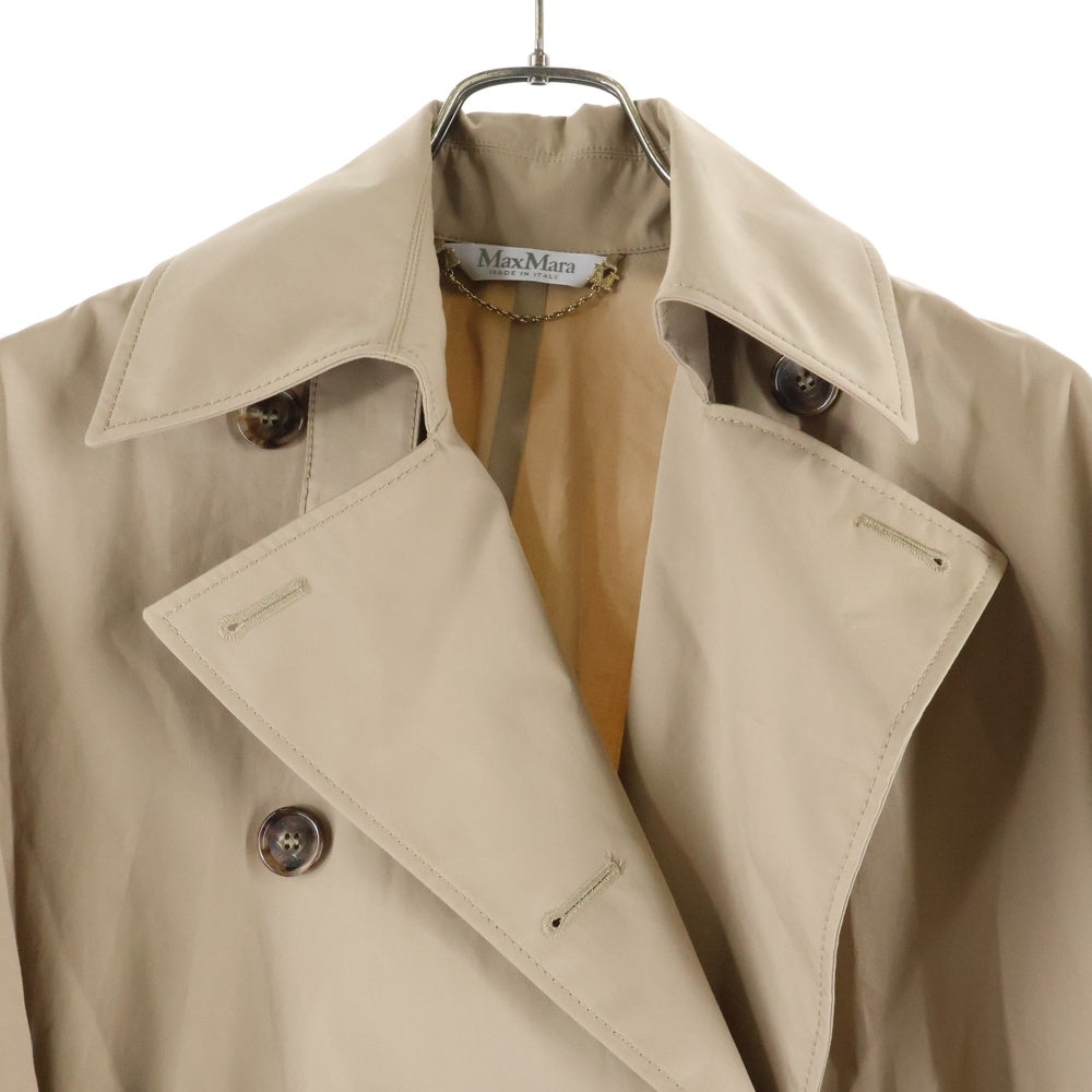 Max Mara(マックスマーラ) ダブルブレスト コットン ケープコート ポンチョ ベージュ レディース 25147310316