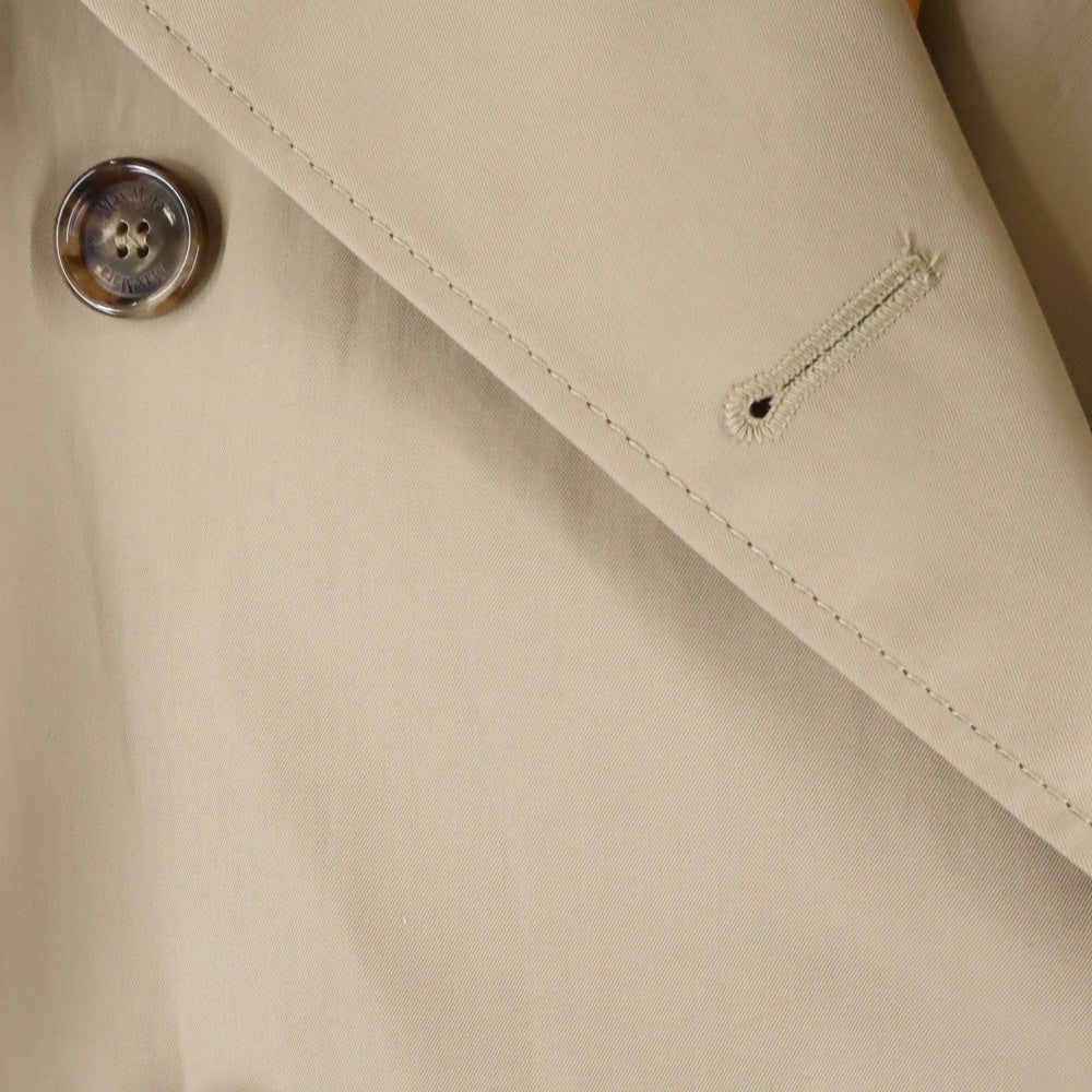 Max Mara(マックスマーラ) ダブルブレスト コットン ケープコート ポンチョ ベージュ レディース 25147310316