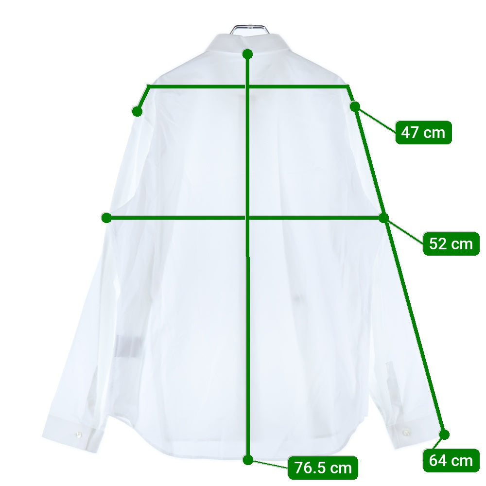 DIOR(ディオール) 17SS BEE ロゴ刺繍 比翼ボタン 長袖シャツ ホワイト 733C518B1581