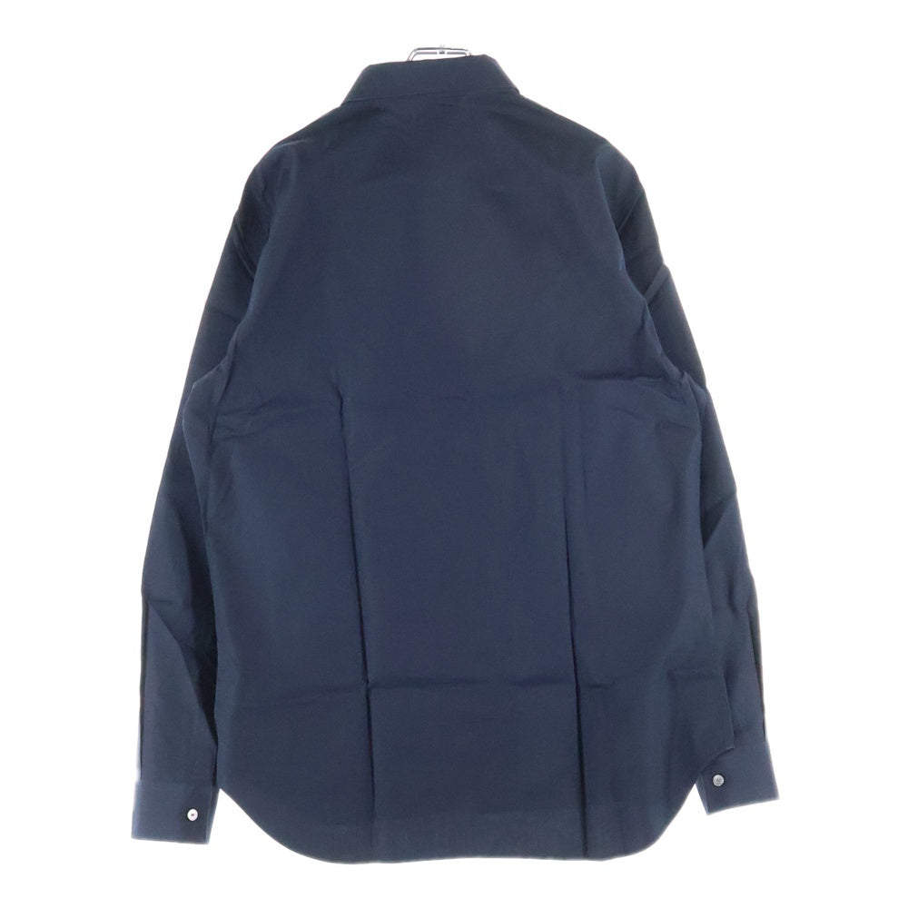 DIOR(ディオール) ワッペンロゴ 比翼ボタン 長袖シャツ ブラック 313C545A1581