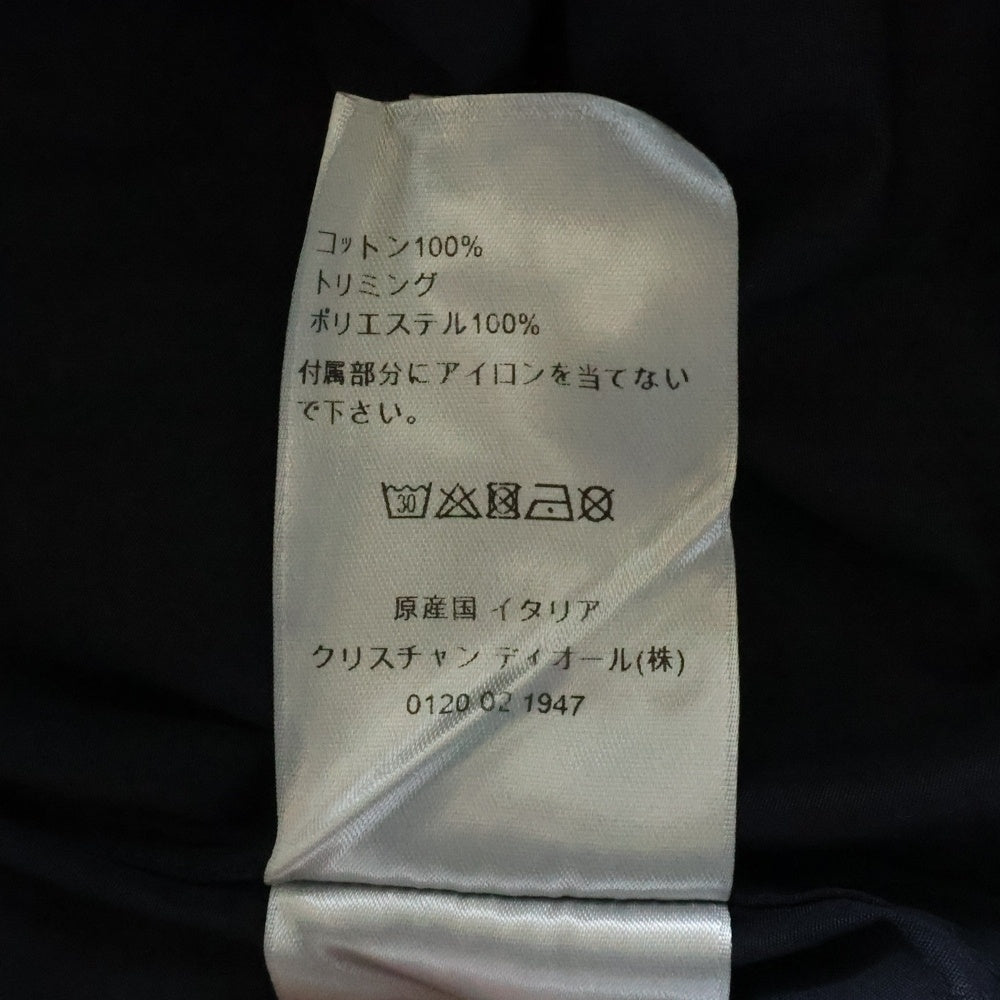 DIOR(ディオール) ワッペンロゴ 比翼ボタン 長袖シャツ ブラック 313C545A1581