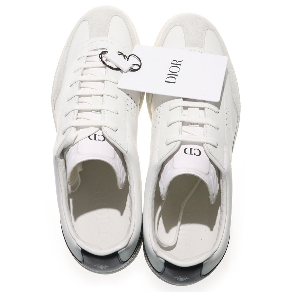 Christian Dior(クリスチャンディオール) B01 マッチポイント ロゴプリント レザー レースアップ ローカットシューズ スニーカー ホワイト 3SN225XZU