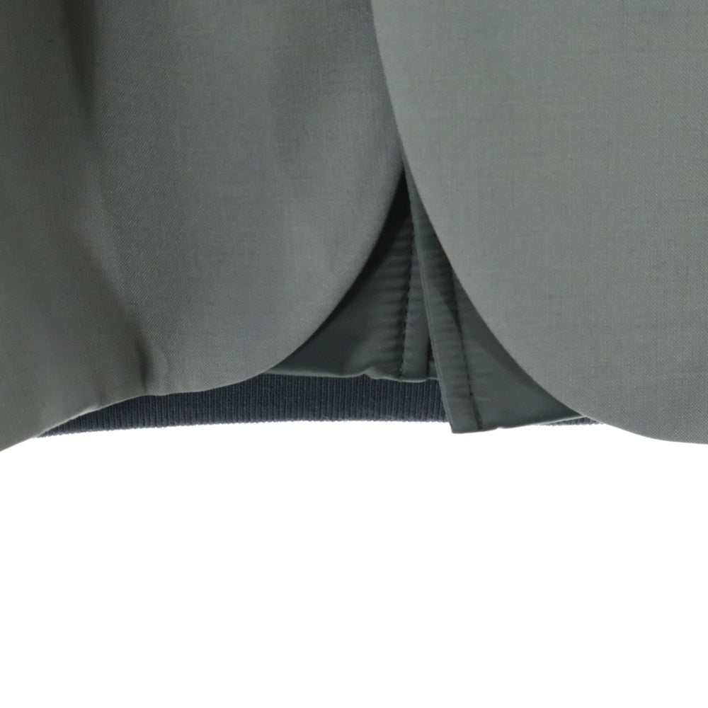 Sacai(サカイ) 23AW SUITING JACKETスーティング ブルゾンドッキング ジップアップ テーラードジャケット オリーブ 23-02948M