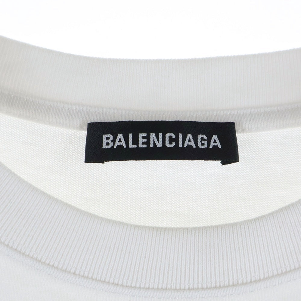 BALENCIAGA(バレンシアガ) 20SS CREWプリント クルーネック 半袖Tシャツ ホワイト 612966 TIV24
