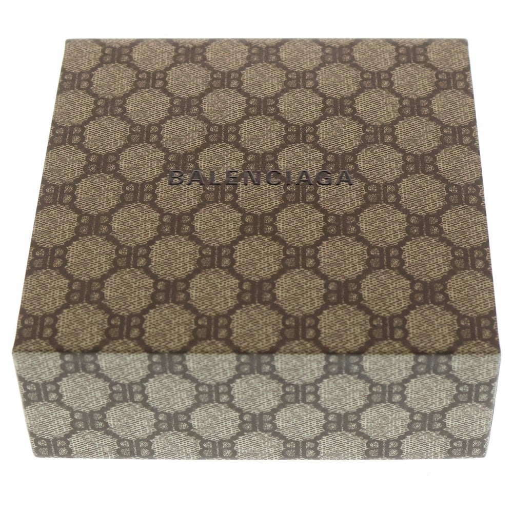 BALENCIAGA(バレンシアガ) ×グッチ BBバックル ベルト ベージュ×ブラウン レザー #85 680453