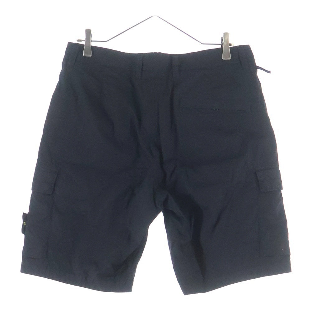 STONE ISLAND(ストーンアイランド) ロゴワッペン付き カーゴハーフパンツ ショーツ ブラック 8015L0803