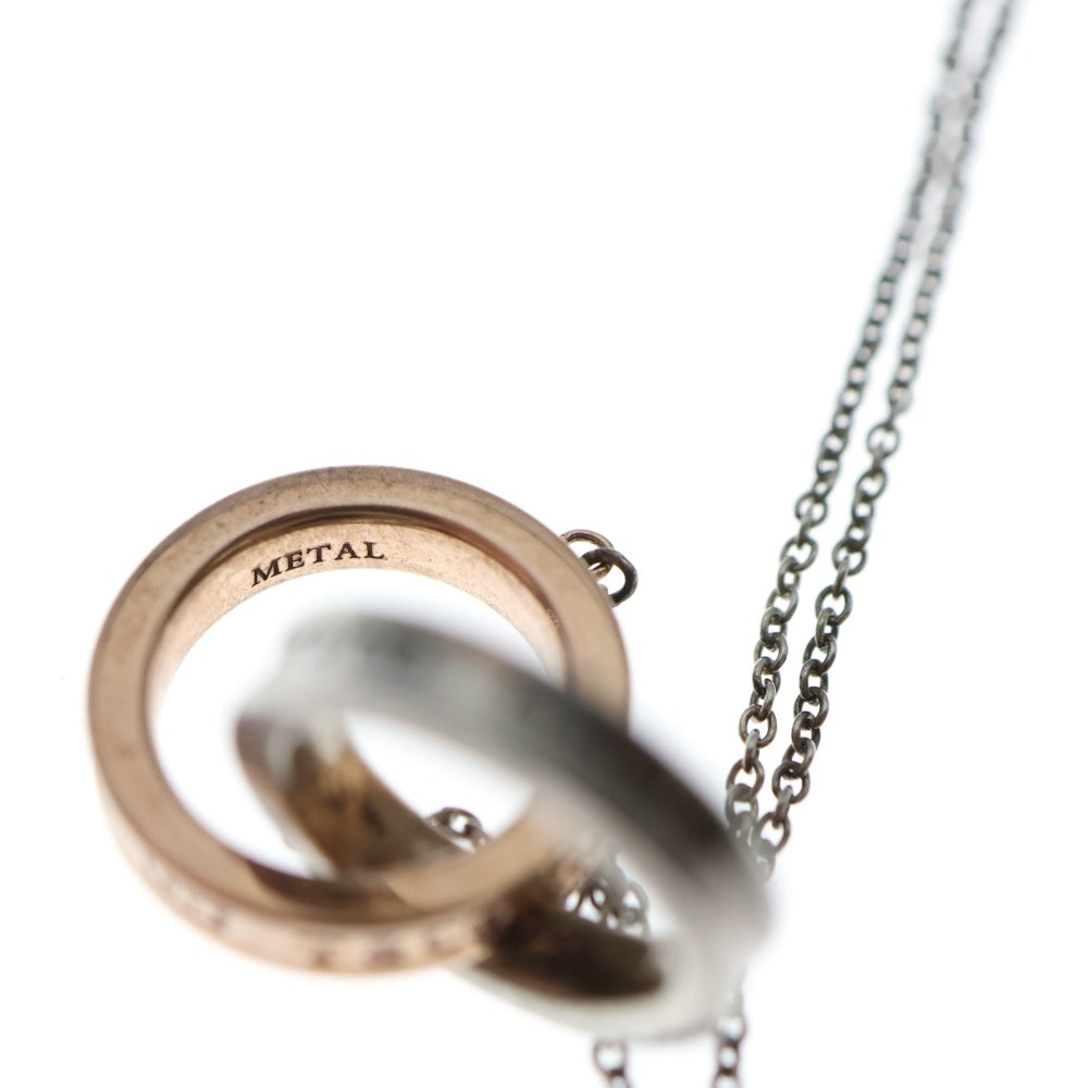 TIFFANY & Co.(ティファニー) インターロッキング サークル チェーン ネックレス シルバー/ゴールド レディース