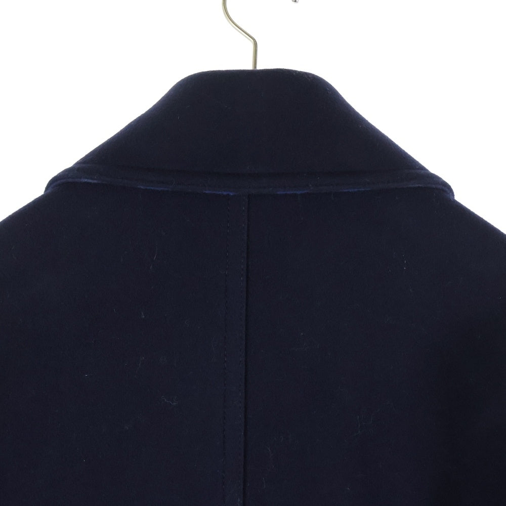 BURBERRY(バーバリー) メルトンウール ダブルブレスト ピーコート ネイビー