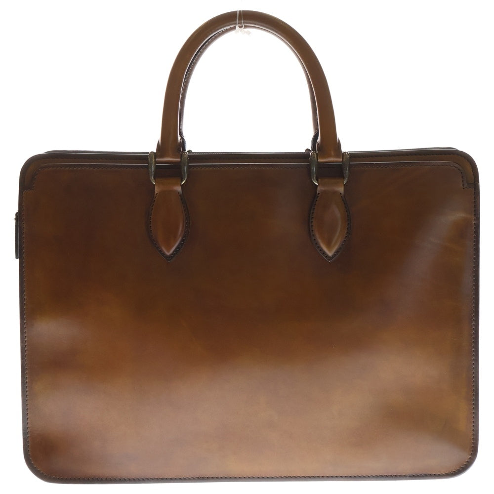 Berluti(ベルルッティ) アンジュール ブリーフケース ブラウン レザー ハンドバッグ