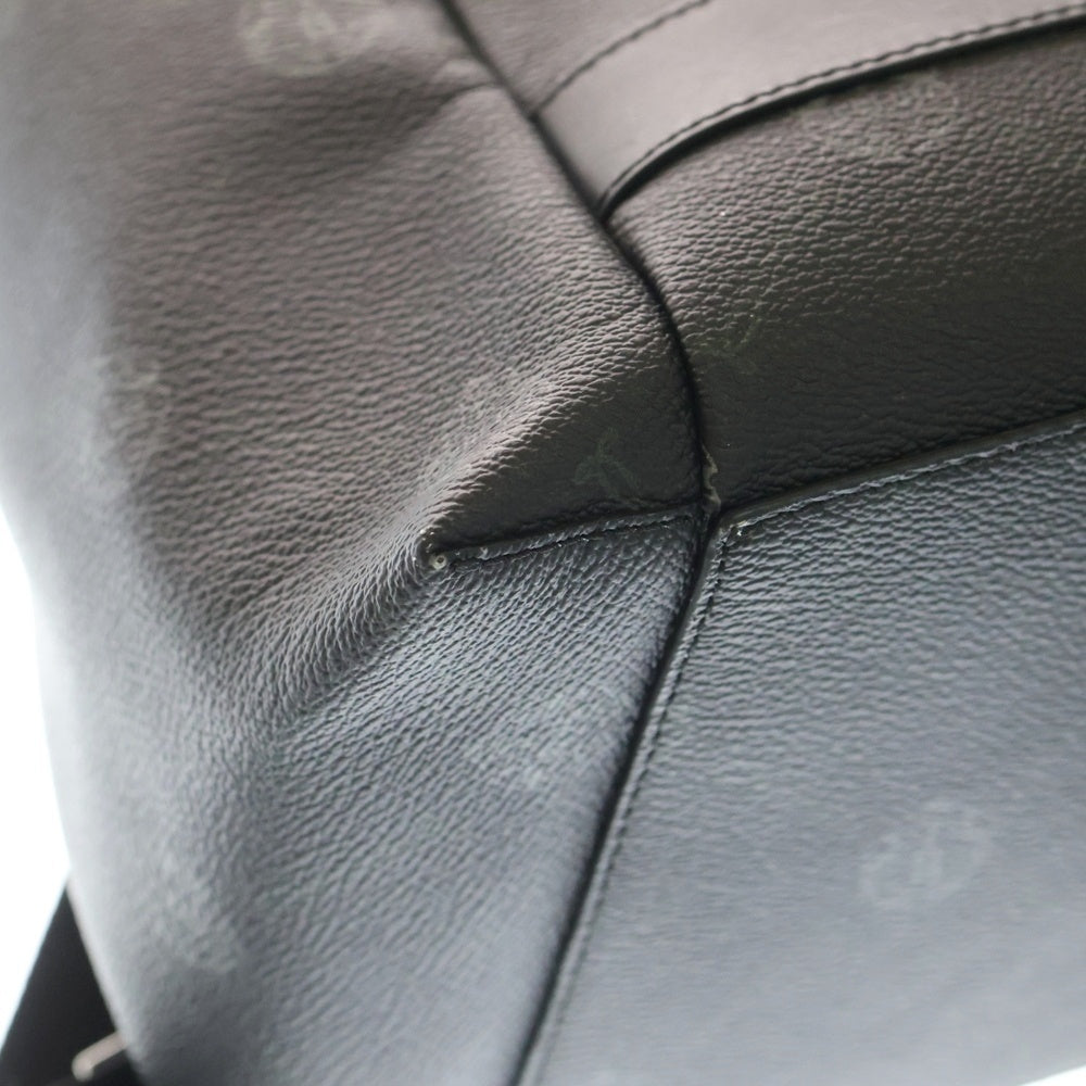 Berluti(ベルルッティ) ハイカー レザー デイパック バックパック リュックサック シルバー金具 ブラック/ブラウン