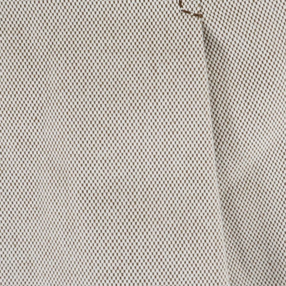 miumiu(ミュウミュウ) ワッペンロゴ レザートリム タックデザイン ミディアム スカート ベージュ/ブラウン レディース MG2198