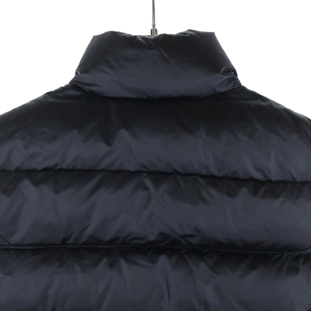 PRADA(プラダ) 20AW トライアングルロゴプレート スタンドカラー ジップアップ ダウンベスト ブラック レディース 290546