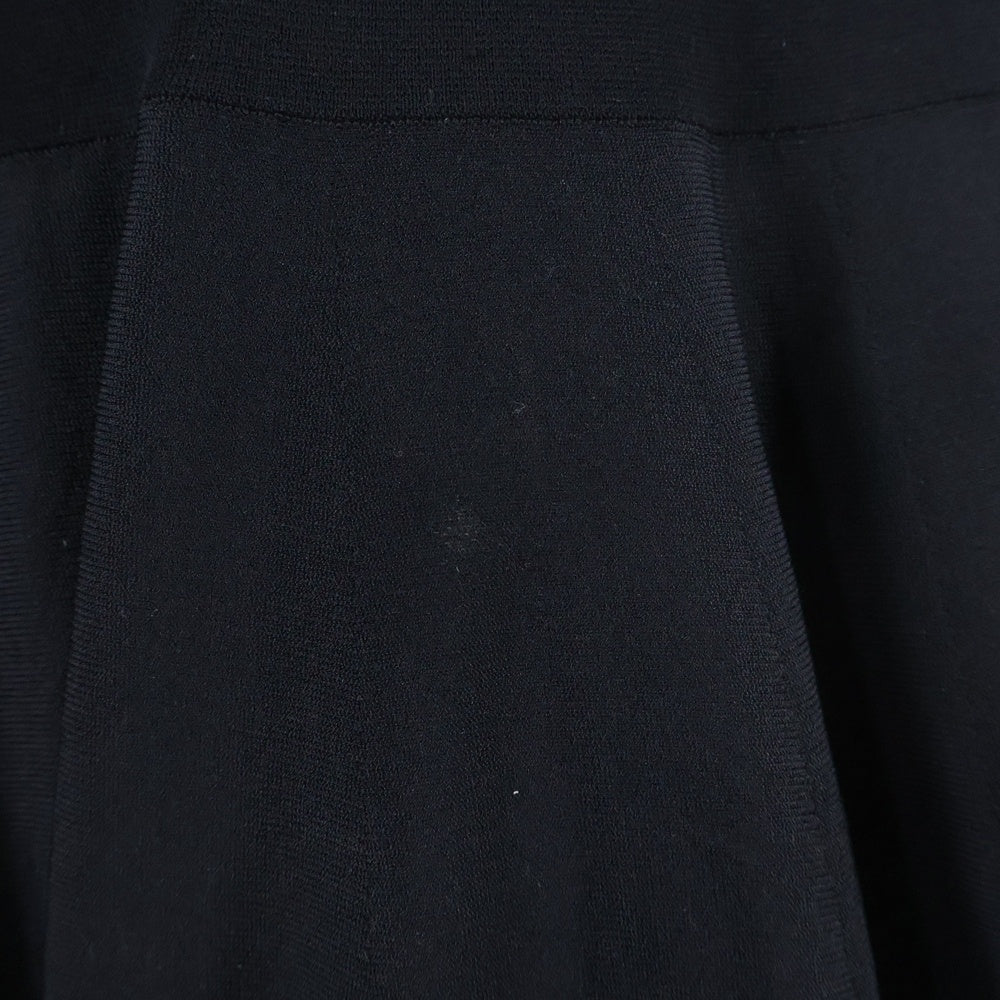 FENDI(フェンディ) カットアウトデザイン レーヨンニット ノースリーブ ミディアムワンピース ブラック レディース FZD597