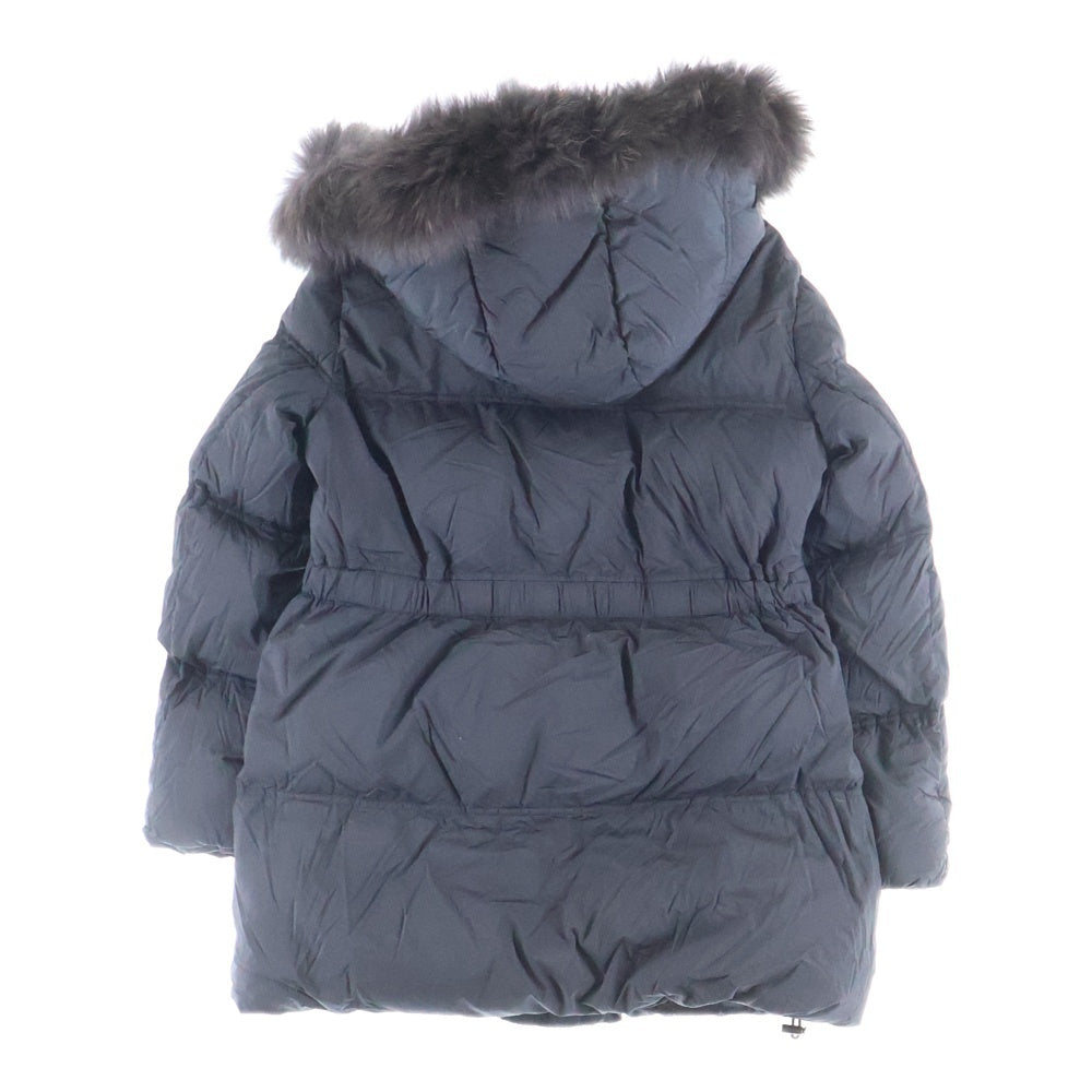 TATRAS(タトラス) 20AW MADEIRA マデイラ ラクーンファー ナイロン ダウンジャケット ダウンコート ブラック LTK20A4210 レディース