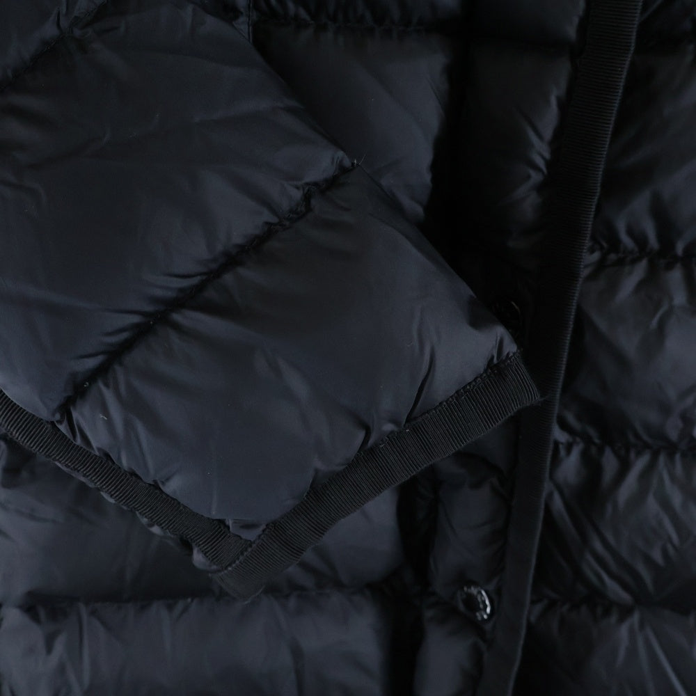 MONCLER(モンクレール) 18AW HERMIFUR GIUBBOTTO エルミファー リアルファー付 ジップアップダウンジャケット ダウンコート レディース ブラック D20934990015
