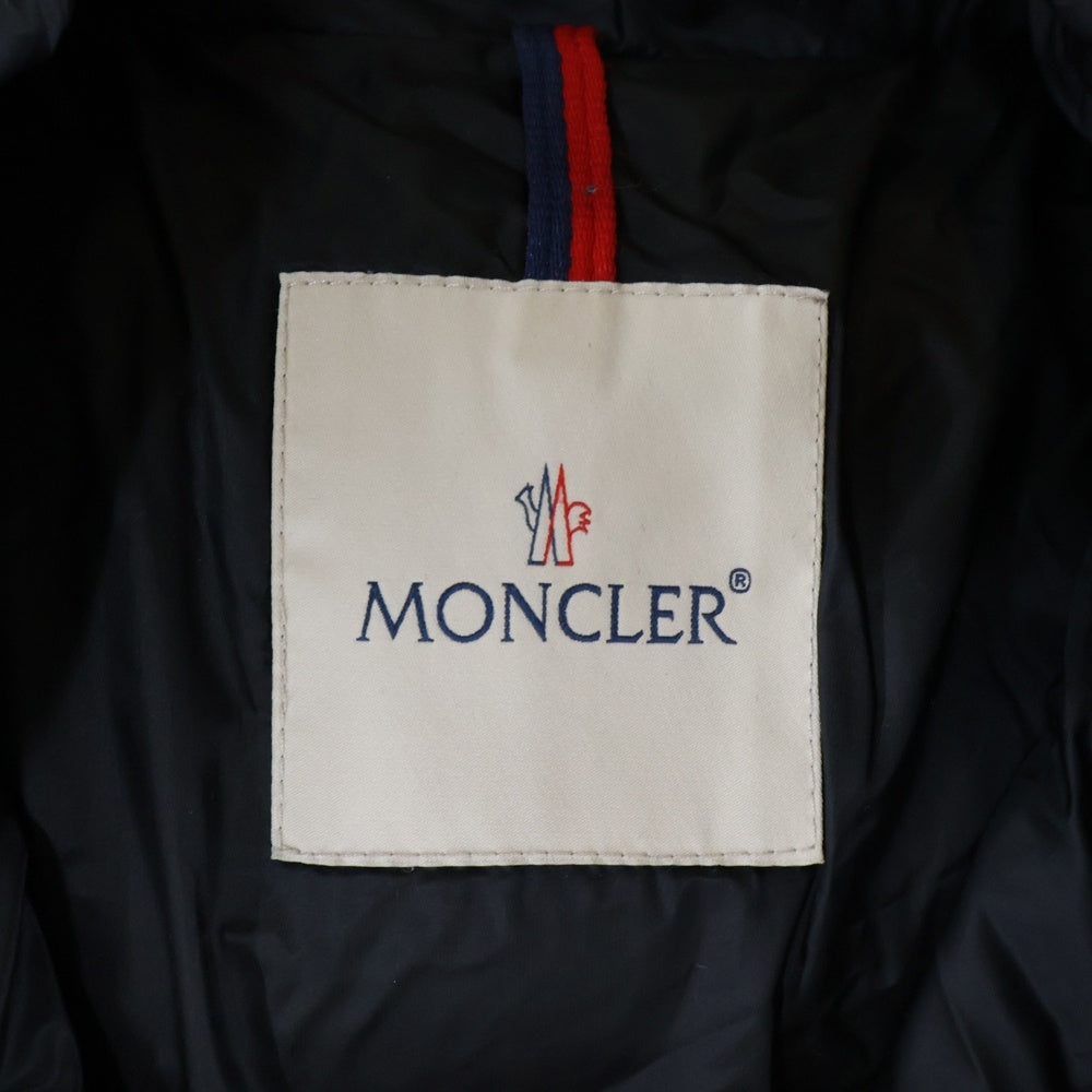 MONCLER(モンクレール) 18AW HERMIFUR GIUBBOTTO エルミファー リアルファー付 ジップアップダウンジャケット ダウンコート レディース ブラック D20934990015