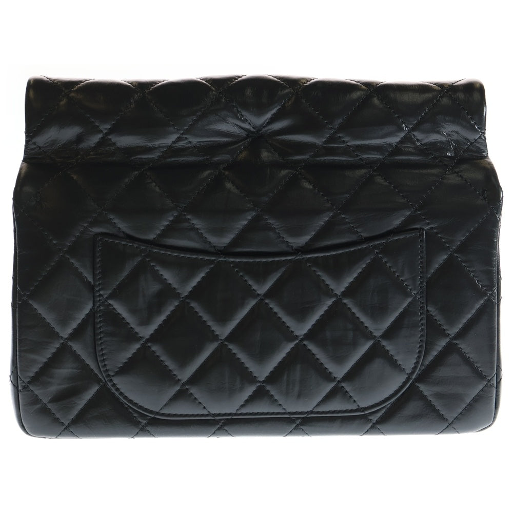 CHANEL(シャネル) マトラッセ クラッチバッグ ブラック カーフスキン ゴールド金具 AS4199 レディース