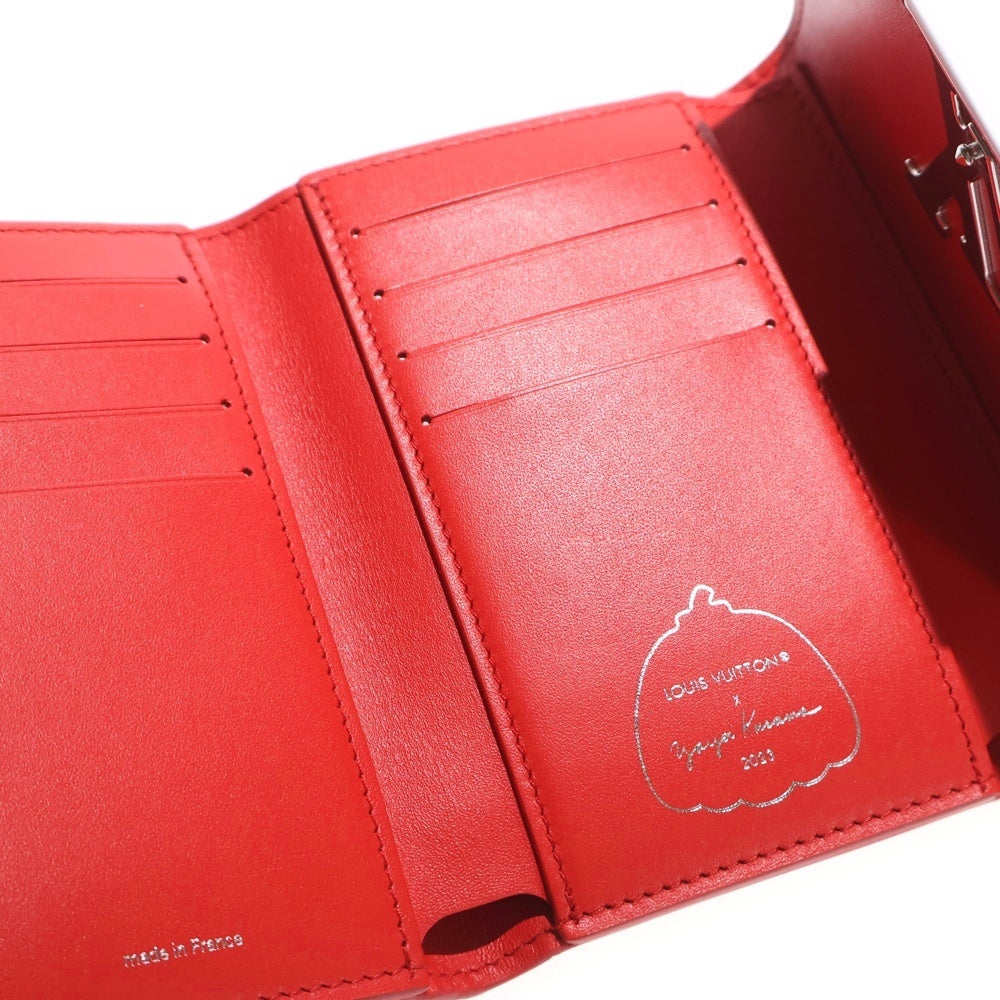 LOUIS VUITTON(ルイヴィトン) ×YK ポルトフォイユ カプシーヌ ドット レッド レザー RFID M82113 レディース