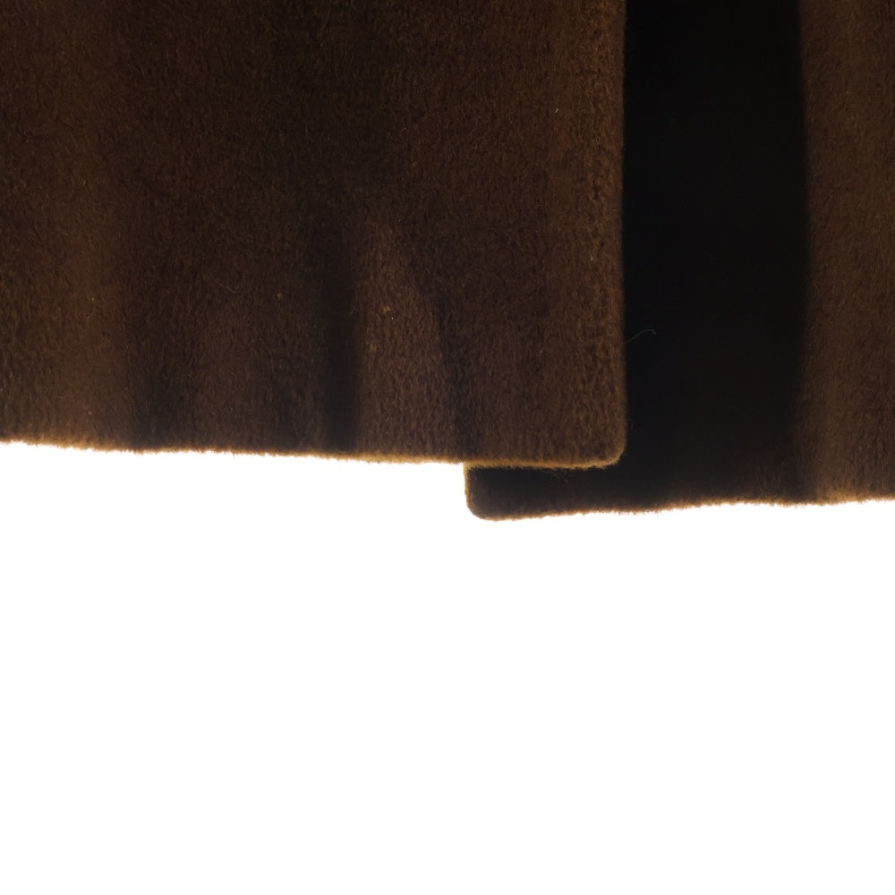 Max Mara(マックスマーラ) カシミヤ混 ウール ダブルブレスト チェスターコート ブラウン レディース