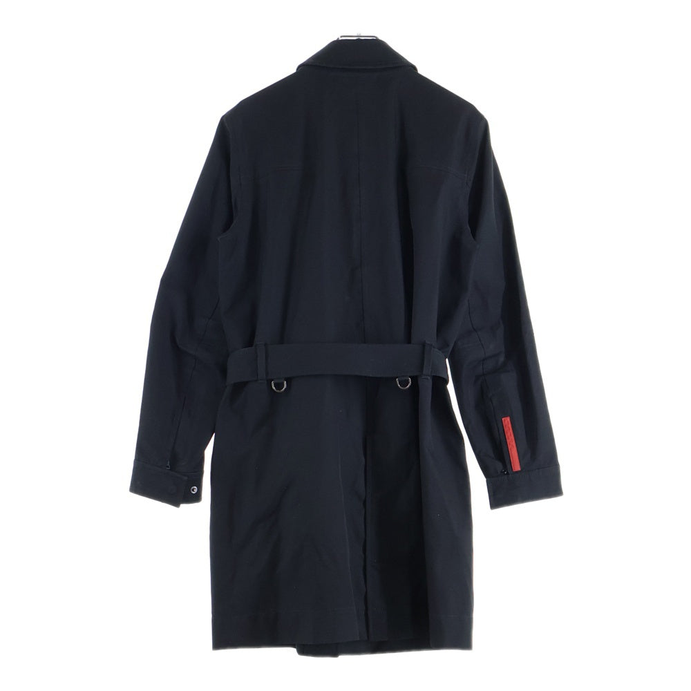 PRADA SPORT(プラダ スポーツ) GORE-TEX ゴアテックス ラバーロゴ ナイロン混 ジップアップ ステンカラー ジャケット ブラック 108276 5N9 レディース